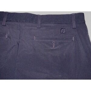 Men's‎ FootJoy Flat Front Navy Blue Stretch Casual Golf Shorts sz. 35